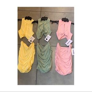 Two piece skirt set